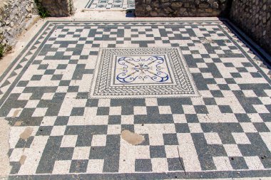 Lucus Feroniae, Roma, İtalya, yakınında arkeolojik sitesinin görünümünü