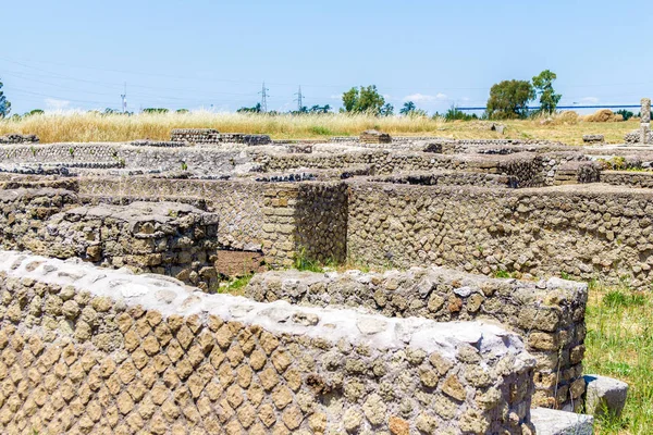 Syn på den arkeologiska platsen Lucus Feroniae, nära Rom, Italien — Stockfoto