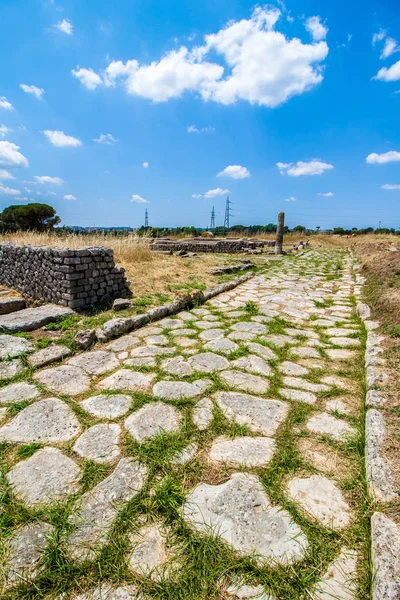 Vista del sitio arqueológico de Lucus Feroniae, cerca de Roma, Italia — Foto de Stock