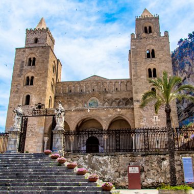 Cefalu, Sicilya, İtalya katedral.