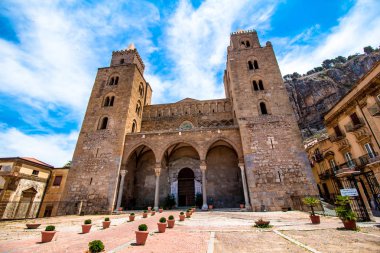 Cefalu, Sicilya, İtalya katedral.