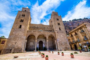 Cefalu, Sicilya, İtalya katedral.