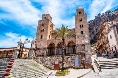 Cefalu, Sicilya, İtalya katedral.