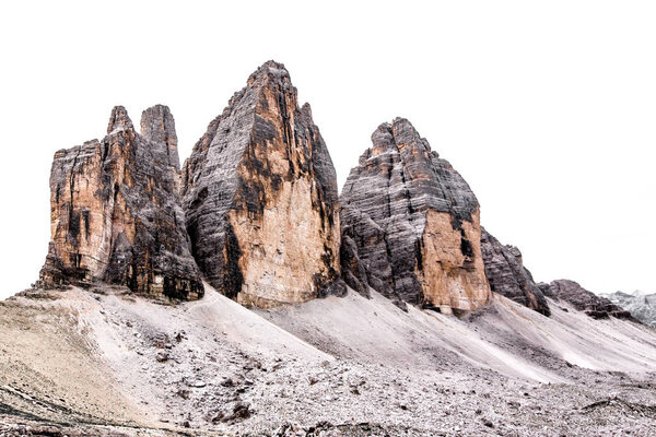 The three peaks of Lavaredo ( Italian: Tre Cime di Lavaredo) 