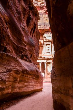 El Khasneh (Hazine): Petra, Jordan Kanyon al-Siq, Marnixkade görünümünü