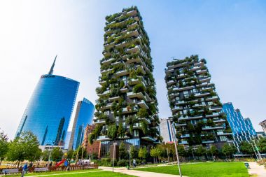 Milan, İtalya - 29 Eylül 2017 - görünümü 