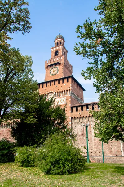 La Torre del Filarete, nel Castello Sforzesco di Milano . — Foto Stock