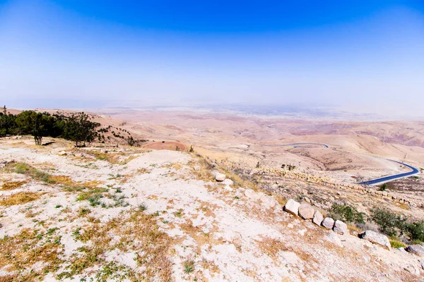 The " promised land" from Mount Nebo, Jordan. — Stock Photo, Image