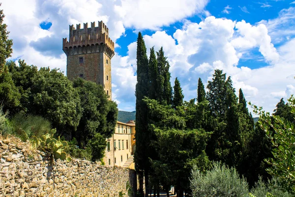 Palazzone Cortona Toskana Talya Mediaval Kasabada Zarif Renaissance Villada — Stok fotoğraf