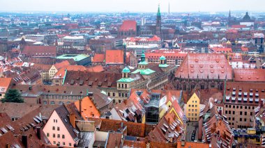 Nuremberg, Almanya'nın panoramik Cityscape