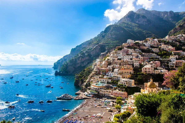 Blick Auf Positano Der Amalfiküste Italien — Stockfoto