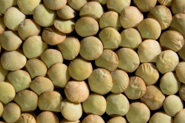 Pişmemiş yeşil mercimek taneleri dokusu
