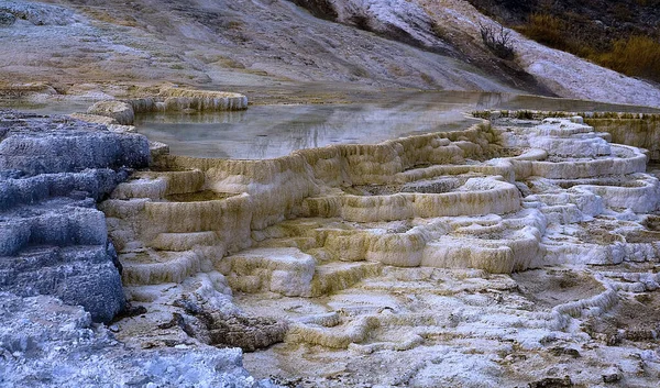 Devil Thumb Hot Spring Terrace Mammoth Hot Springs Yellowstone National — Stock Photo, Image