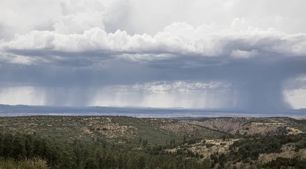 Monzunová Bouře Žene Přes Pouštní Krajinu Severní Arizony — Stock fotografie
