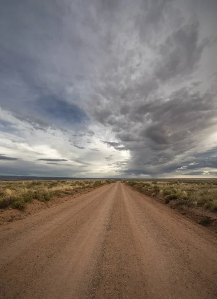 A monsoon storm races across the desert landscape of Northern Arizona