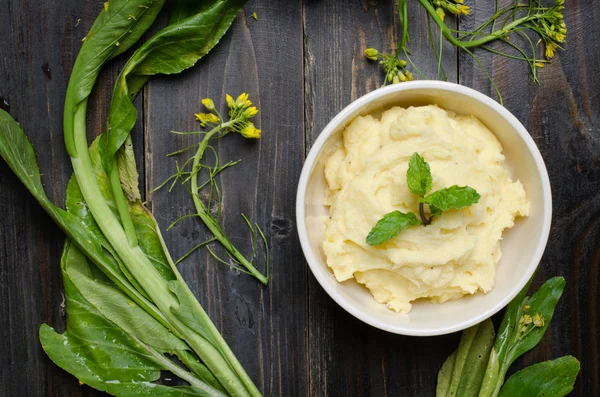 Mashed potato in a bowl — Stock Photo, Image