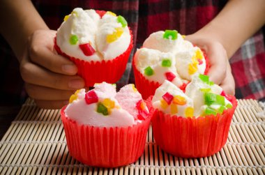 Buğulanmış kek, tatlı Çin yeni yılı için