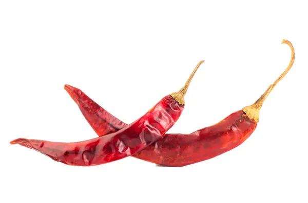 Dried chili on white background — Stock Photo, Image