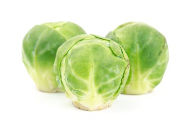 Beyaz arka plan üzerinde Brussel filizlenir