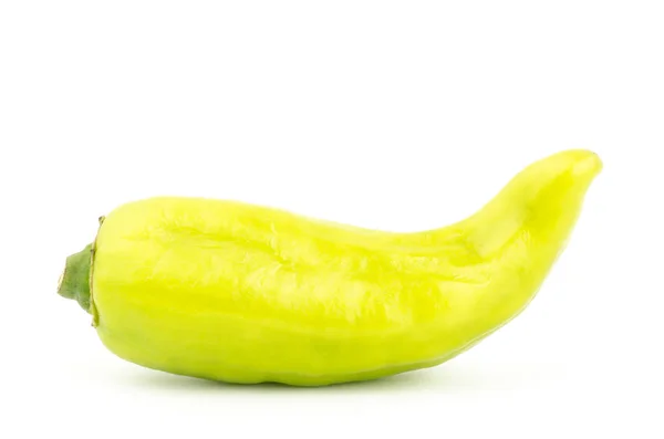 Fresh green chili pepper isolated on white background Royalty Free Stock Images