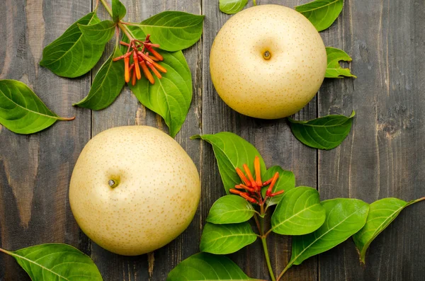 Pêras asiáticas fruta — Fotografia de Stock