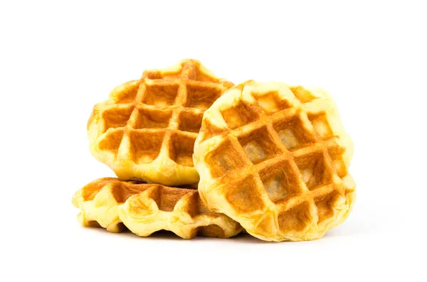 Waffle isolado no fundo branco — Fotografia de Stock