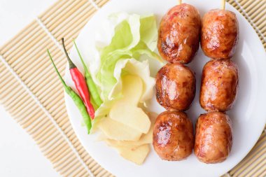 Tay sosis (bir sosis), popüler Kuzeydoğu gıda Tayland