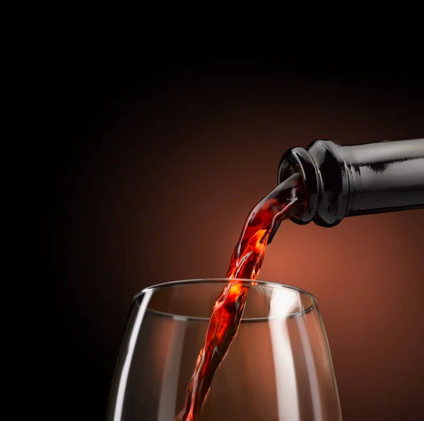 Excellent Wine Poured Glass All Its Forms — Stock Photo, Image