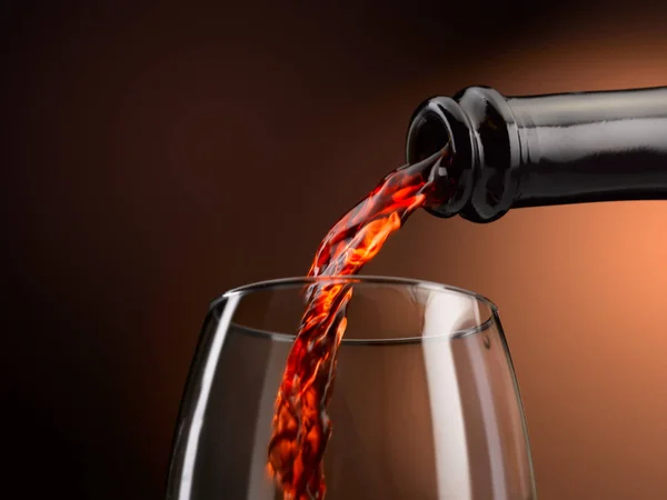 Excellent Wine Poured Glass All Its Forms — Stock Photo, Image