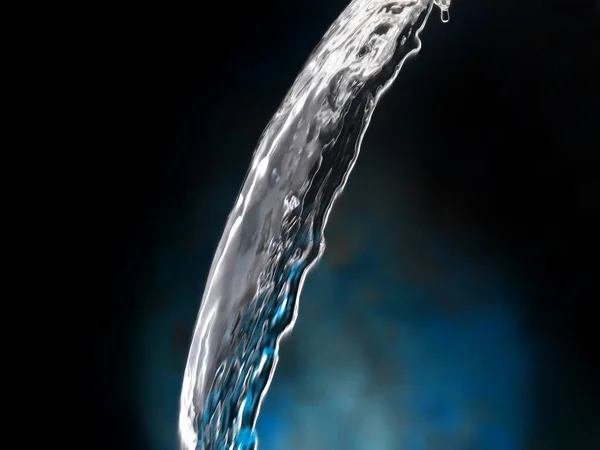 Zoet Natuurlijk Water Gegoten — Stockfoto