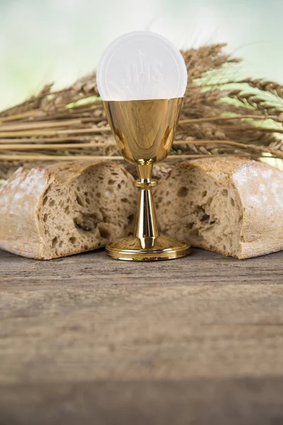 Sacrament of communion, Eucharist symbo — Stock Photo, Image