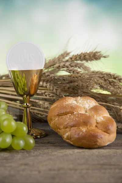 Sacrament of communion, Eucharist symbo — Stock Photo, Image