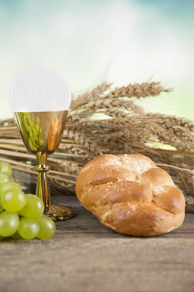 Sacrament of communion, Eucharist symbo — Stock Photo, Image