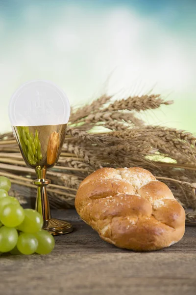 Sacrament of communion, Eucharist symbo — Stock Photo, Image