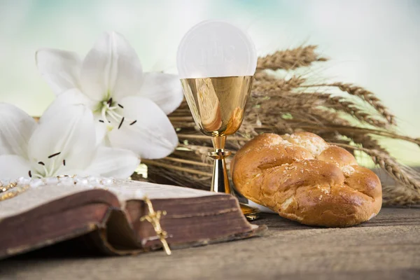 Sacrament of communion, Eucharist symbol — Stock Photo, Image