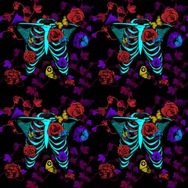 Ribcages seamless modeli