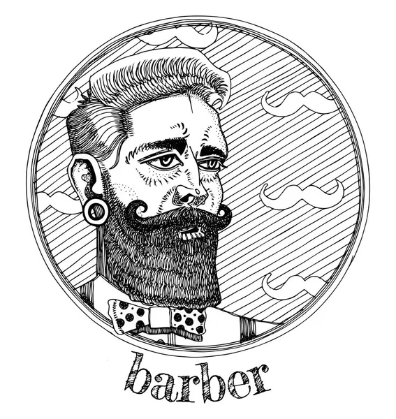 Ilustração vetorial do barbeiro —  Vetores de Stock
