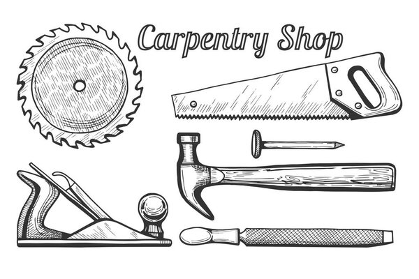 Carpentry shop icons
