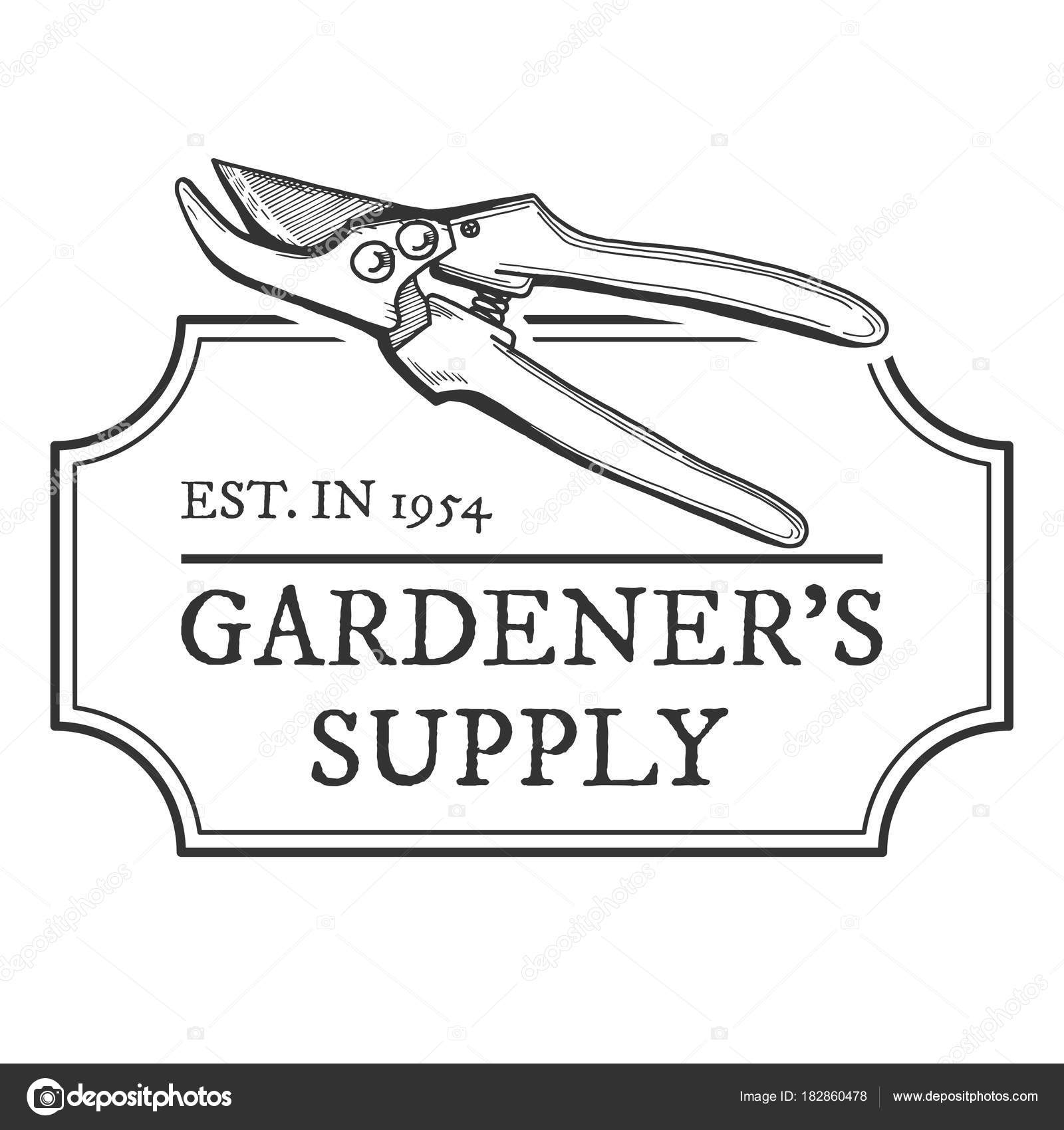 Gardeners supply emblem Stock Vector Image by ©istryistry #182860478