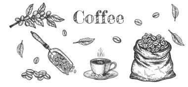 Aroma kahve çekirdekleri.