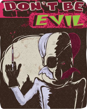 Şeytani Doktor kartpostal