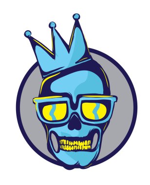 Taç ile kafatası Logo