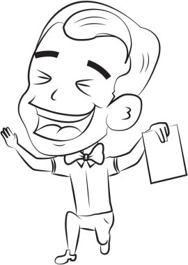 Öğrenci bir yetkin elinde tutan mutlu olmak