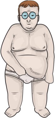  Şişman adam karnı
