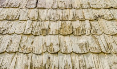 ahşap arka plan doku yapılan eski kiremit