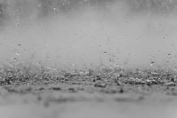 Black White Abstract Background Raindrop Ground — Stock Photo, Image