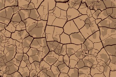 Kuru toprak yüzeyi arka plan dokusu çizimini çatlatır