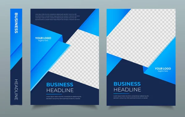 Business Flyer Ontwerp Template Ontwerp Rapport Folders Omslag Brochure Pamflet — Stockvector