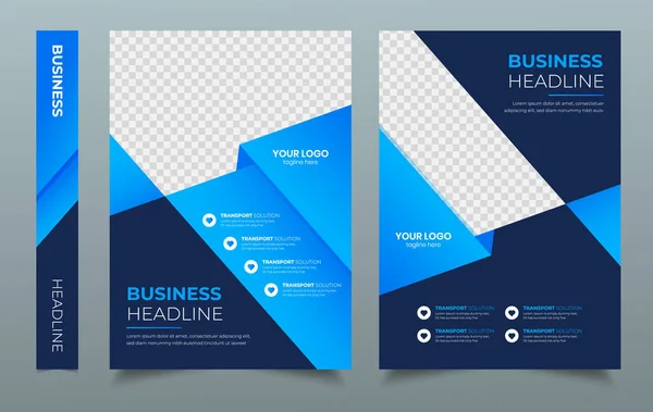 Corporate Flyer Design Template Poster Rapport Folders Presentatie Omslag Brochure — Stockvector