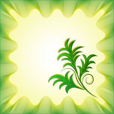 Branch dekoratif çerçevede ayrılır.